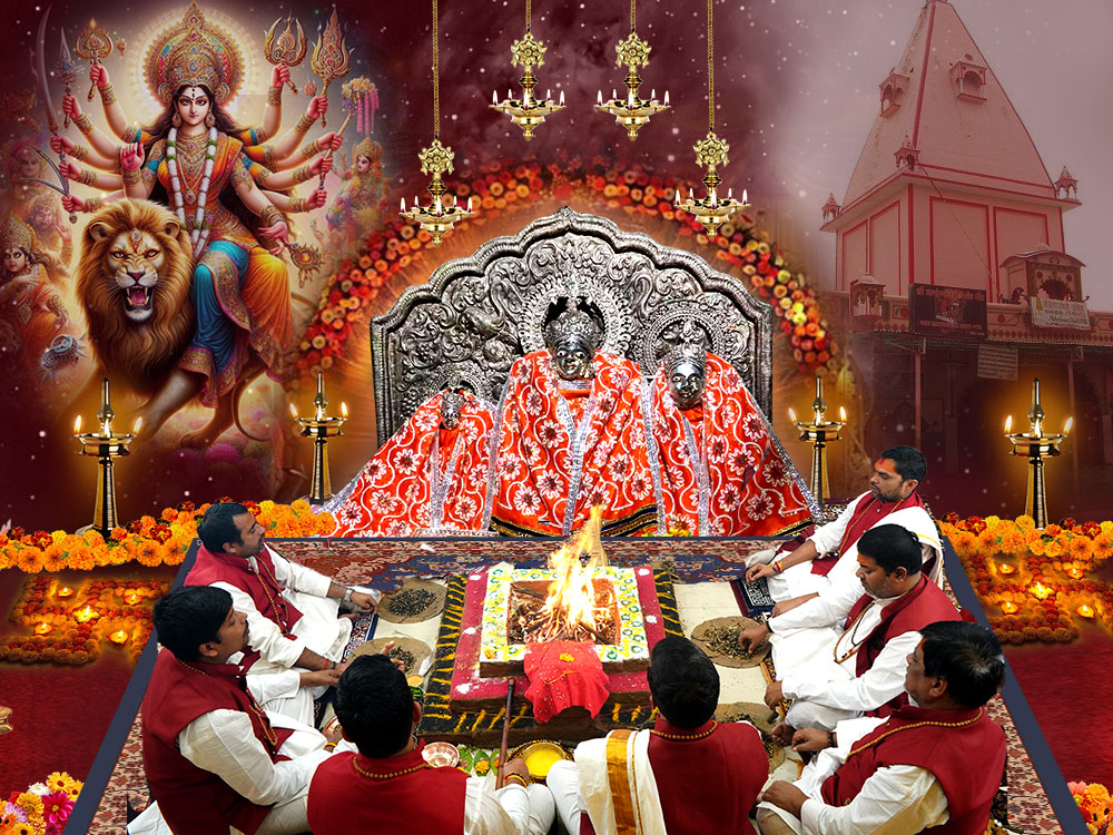 Navchandi Paath at Lalita Devi Shakti Peeth Temple Prayagraj 125000 Chants